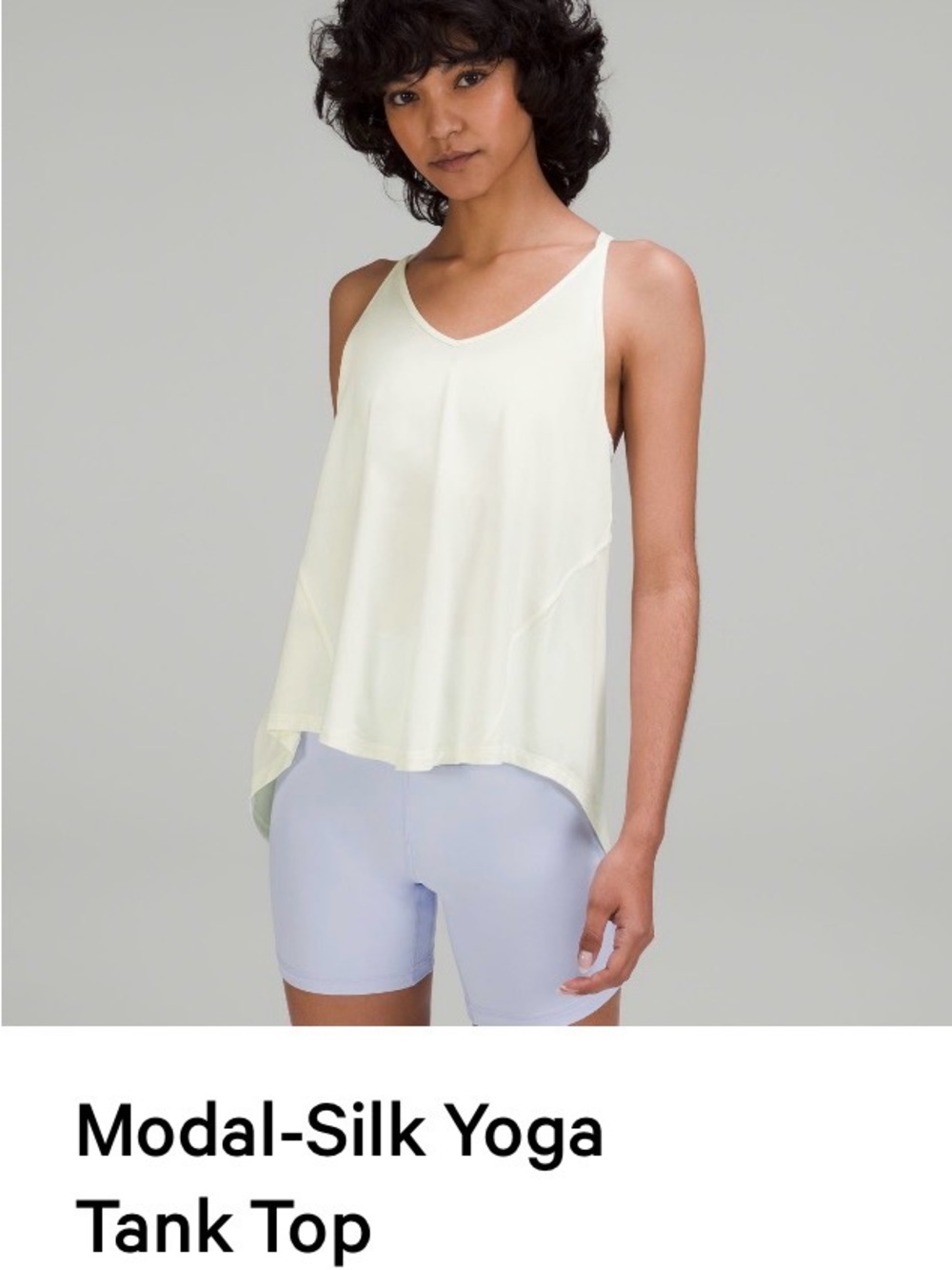 Lululemon Modal Silk Yoga Tank